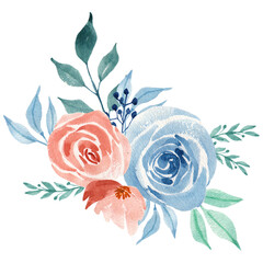 flower watercolor arrangement decoration