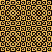 Abstract Circles Optical Illusion Seamless Pattern