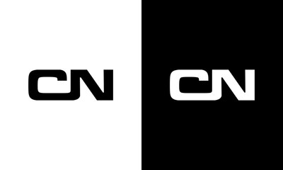 Wall Mural - letter cn logo design