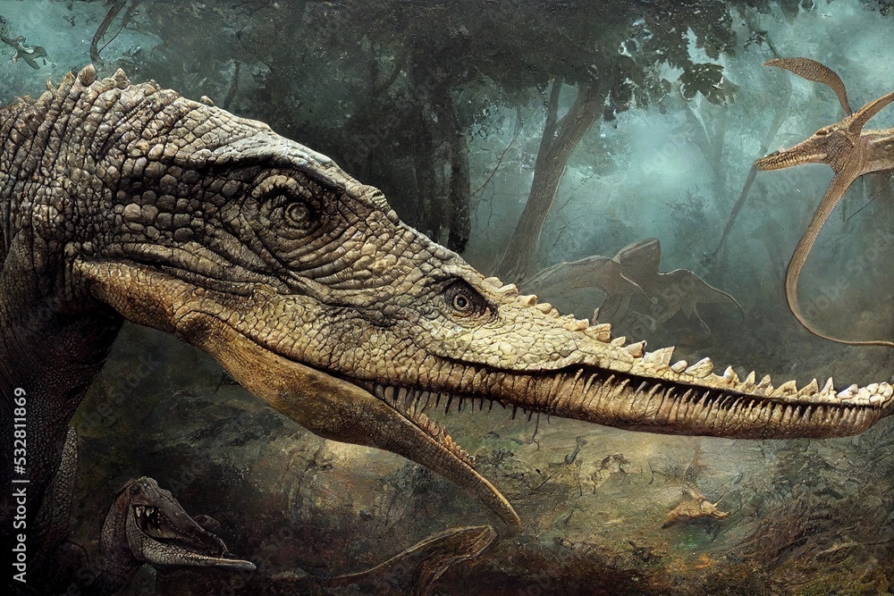 Ancient dinosaurs, pterosaurs, ichthyosaurs, ancient crocodiles and so ...