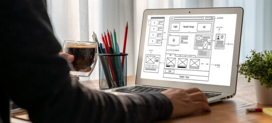 Website design software provide modish template for online retail business and e-commerce