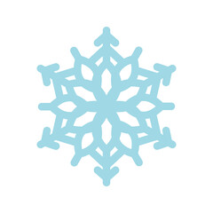 Wall Mural - blue snowflake illustration