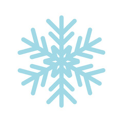 Wall Mural - blue snowflake illustration