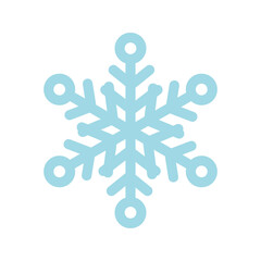 Wall Mural - blue snowflake illustration