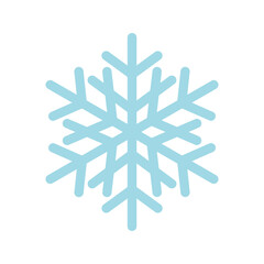 Wall Mural - blue snowflake illustration