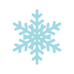 Wall Mural - blue snowflake illustration