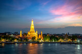 Fototapeta Paryż - Arun temple in Bangkok city of Thailand