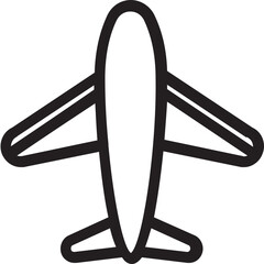 Canvas Print - Airplane Vector Icon