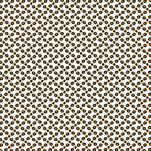Seamless Abstract Pattern Design With Free-hand Black Dots And Orange Dots On White Background, Graphic Pattern For Textile, Wallpaper Or Paper Wrap
