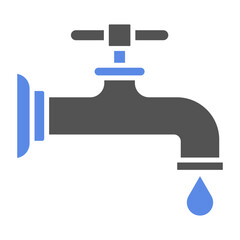 Poster - Faucet Icon Style