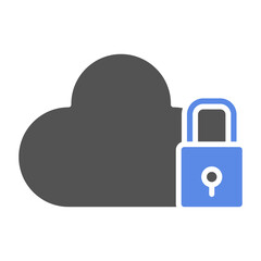 Sticker - Cloud security Icon Style