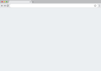 Browser window mock up design. Web window screen mockup. Internet empty page concept.