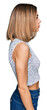 © Krakenimages.com - Young blonde girl wearing casual style with sleeveless shirt looking to side, relax profile pose with natural face with confident smile.