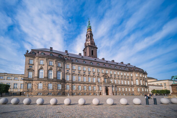 Wall Mural - Christiansborg castle in Copenhagen where the Danish Parliament now resides