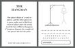 Hangman game page vector, kids activity notebook page.