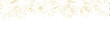 © Anna - Golden firework texture, thin  stroke lines. Isolated png illustration, transparent background. Wide panorama design  for overlay, montage, collage. Happy new year concept.