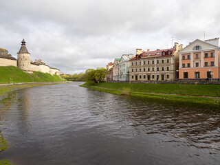 Wall Mural - view of the town Pskov