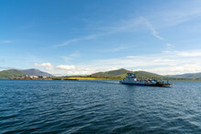View Of The Valentia Island Ferry Crossing From Renard Point To Knight's Town In County Kerry Of Western Ireland