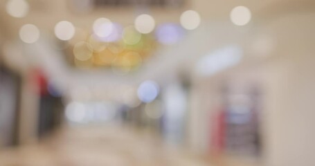 Wall Mural - Bokeh of shopping mall center