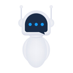 Canvas Print - Robot icon. Bot sign design. Chatbot symbol concept. Voice support service bot. Online support bot.  illustration