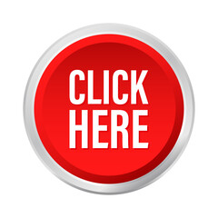 Wall Mural - click here button. promotion sign. stock illustration