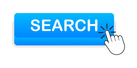 Wall Mural - search. web banner. arrow, cursor icon. arrow icon. hand click stock illustration