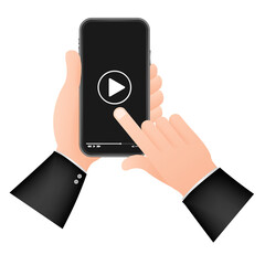 Wall Mural - video smartphone, great design for any purposes. live video streaming. web design. digital device. s