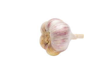 Wall Mural - Garlic isolated on white background.