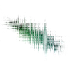 Canvas Print - Abstract transparent glitch art texture element.