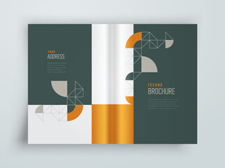 Brochure geometric abstract Cover design template vector