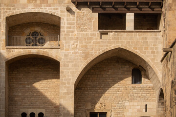 Wall Mural - Detail of exterior of Barcelona Cathedral