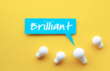 Poster - brilliant ideas or creativity concepts