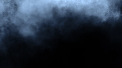 Wall Mural - Overlays fog isolated on black background. Paranormal mystic smoke, clouds for movie scenes.