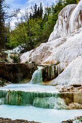 Poster - Bagni di San Filippo, hot springs in Tuscany, Italy.