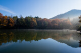 Fototapeta Natura - 千丈寺湖（兵庫県三田市）の秋