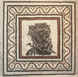 roman mosaic with godless Medusa