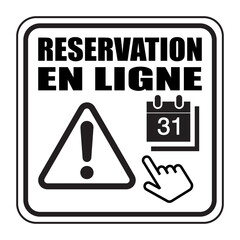 Sticker - Logo réservation en ligne.