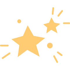 Wall Mural - sparkle star shiny decoration clipart