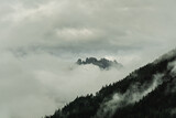 Alpy w mgle