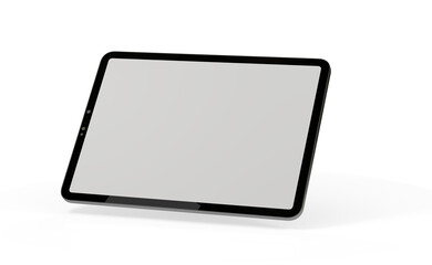 Poster - Photo 3D brandless tablet with empty screen isolated