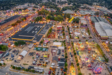 Aerial View Of The Iowa State Fair In The Des Moines Metro Area