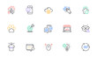 © blankstock - 360 degree, Clapping hands and Ranking stars line icons for website, printing. Collection of Dog paw, Swipe up, Calendar icons. Market, Work home, Dry t-shirt web elements. Seo idea. Vector