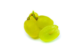 Sticker - Several grapes isolated on white background