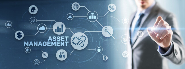 Wall Mural - asset management. financial real estate management concept
