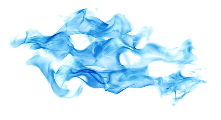 Sticker - isolated on white blue fire splash