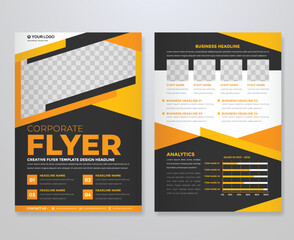 Wall Mural - modern flyer template use for business brochure