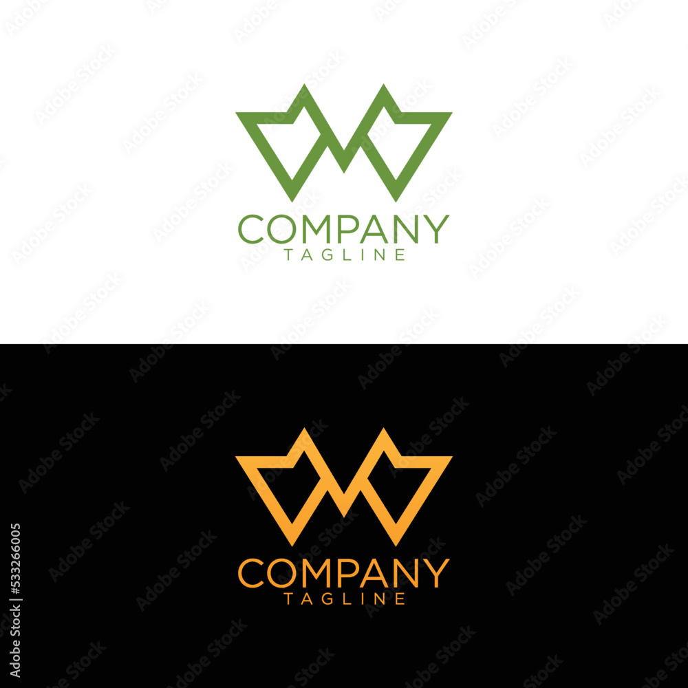 mv logo design and premium vector templates Stock Vector | Adobe Stock
