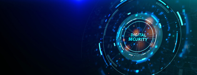 Cyber security, computer data encryption and internet protection. Personal information safety. 3d illustration