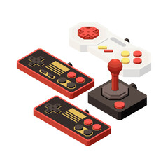 Sticker - Isometric Game Controllers