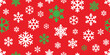 Snowflake seamless pattern Christmas vector snow Xmas Santa Claus scarf isolated cartoon repeat wallpaper tile background illustration gift wrapping paper doodle design